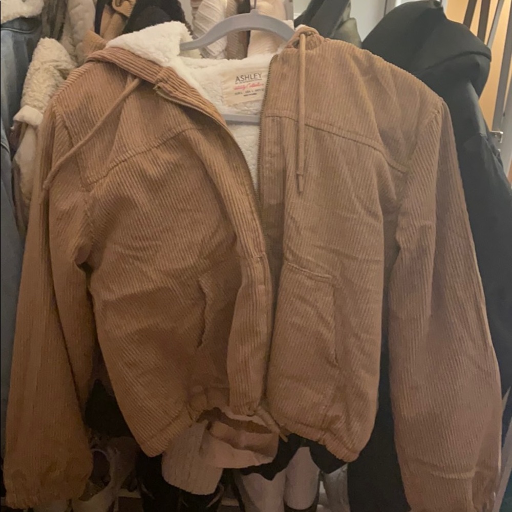Corduroy bomber jacket